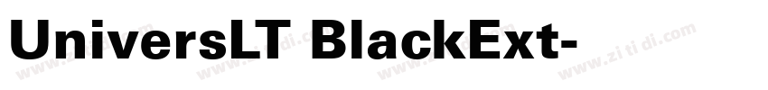 UniversLT BlackExt字体转换